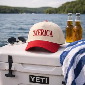 Merica Hat | Patriotic America Hat | 4th of July Hat | USA Baseball Cap | BBQ Cookout Hat