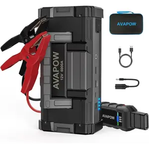 AVAPOW 6000A Jump Starter,For All Gas/Up to 12L Diesel,12V Portable Car Battery Jump Box,Dual USB Quick Charge,DC Output,Built-in LED Light,Super easy to use,Safety,TikTok Deal, Auto