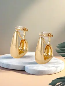 Fashionable Elegant Fake Earrings, Simple Ear Cuff for Women & Girls, Trendy All-match & Exquisite Jewelry for Birthday Gift