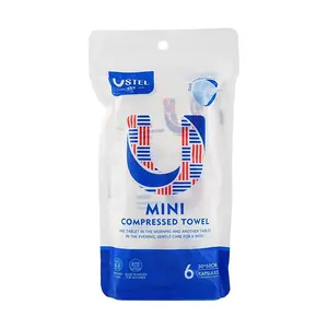 USTEL Disposable Compressed Face Towel  6pcs 30*50cm