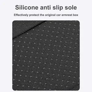 PU Leather Car Center Console Protector Cover, Armrest Storage Box Mat Cover for Dodge Durango RAM 1500 Charger Caliber Journey
