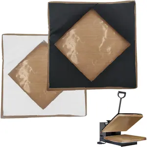 Heat Press Platen Wrap Cover, Upgraded Version, Non-Stick Heat Resistant Teflon Protector for Protecting Sublimation Heat Pressing Machine Plate from , Inks, Adhesives (2Pack 15x15 inch)