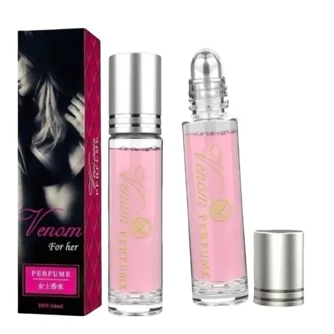 2PCS Women's Pheromones Perfume for Her, 0.34oz Each Rollerball Mini Fragrance, Floral-Fruity Fresh Scent for Daily Wear