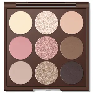 Neutral Eyeshadow Palette, Nude Eyeshadow Palette, Matte Eye Shadow Makeup Palette with Mirror, Long-Lasting Wear, Vegan, Cruelty-Free - 0.5oz
