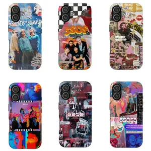 6 Styles Five Seconds Of Summer Phone Case Everyone's a Star! album Tough Case 5SOS Case Cover Suitable for iPhone 17-11 Pro Max/Plus and  Samsung Galaxy S23-25