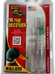 Haydel's Game Calls Inc. DR-85 Mallard Duck Call for Hunting, Double Reed, Adjustable. Legendary Proven Meat Call