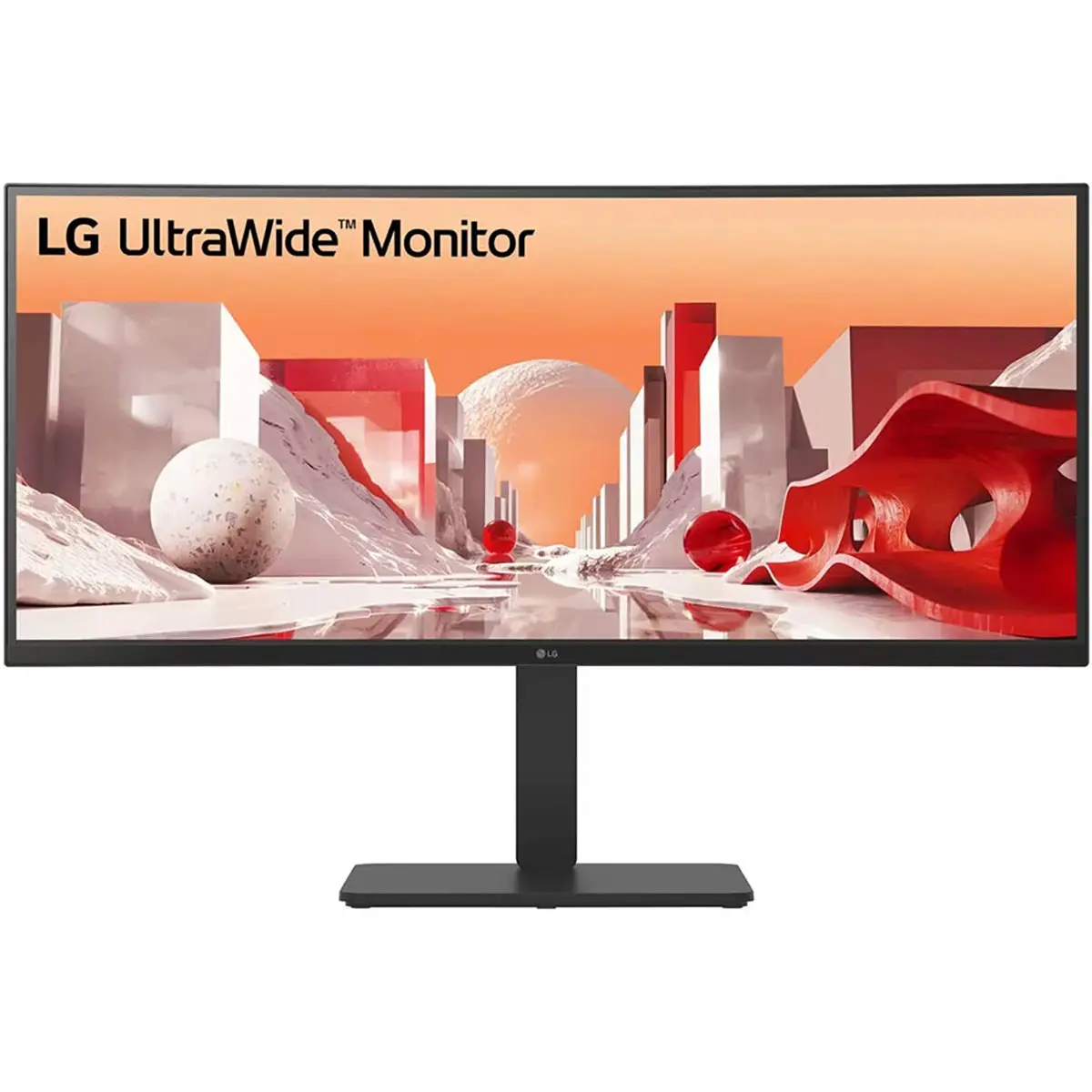 LG 34BA85QE-I 34" 21:9 UltraWide QHD Curved IPS Panel HDR Support Monitor, Black, Curved Screen Computer Display for Office & Desktop Use