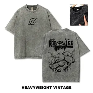 Retro Anime T-Shirt | Naruto Print Tee | Men's T-Shirt | Fun Graphic Tee | Premium Quality Print | Men's Streetwear | Men's Vacation Style | Men's Loose-Fit T-Shirt