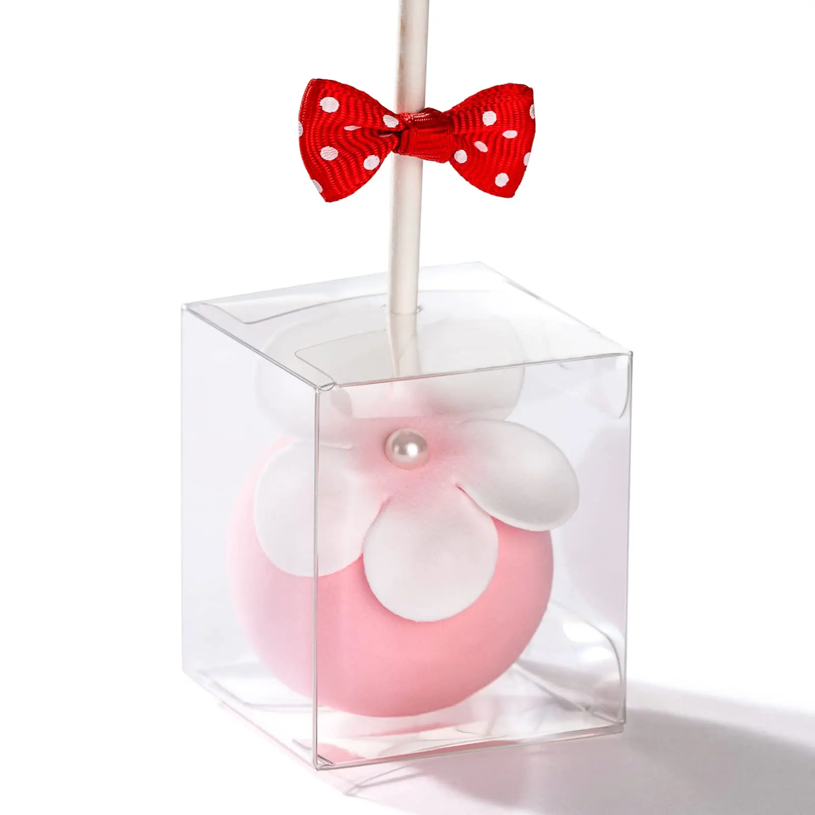100 Pack 1 3/4" X 2" Individul Single Cake Pop Box With Hole Small Gift Boxes Mini Plastic Candy