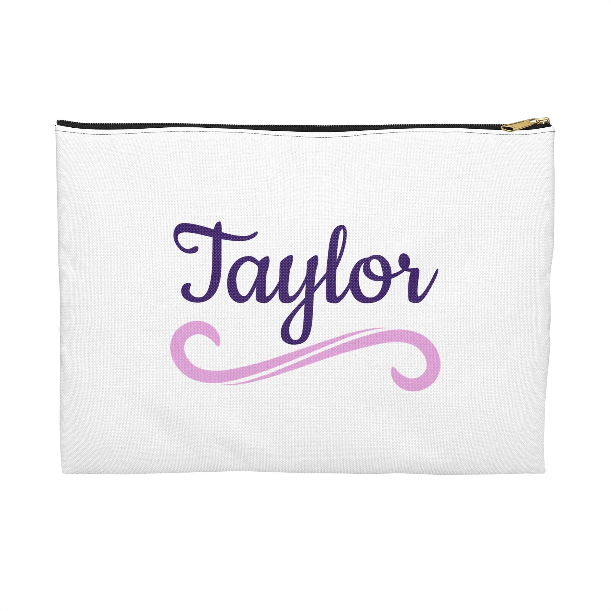 Name Script accessory pouch | personalized monogram makeup bag
