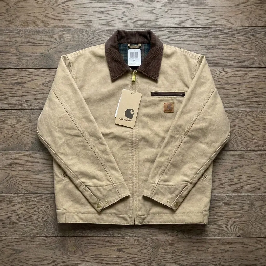 Carhartt Men's Vintage Washed J97 Detroit Work Coat – Rugged Canvas Jacket with 9 Color Selections