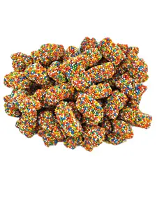 Crispy Crunchy Gummy Bears Rainbow Nonpareils Fruity Flavor Soft Gummy