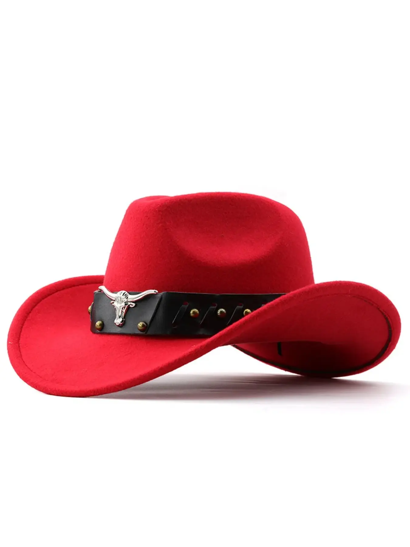 New Vintage Western Cowboy Hat Casual Trendy Hat Casual Outdoor Hat For Men's Gentleman Lady Jazz Cowgirl With Leather Wide Brim Cloche Church Sombrero Hombre Caps
