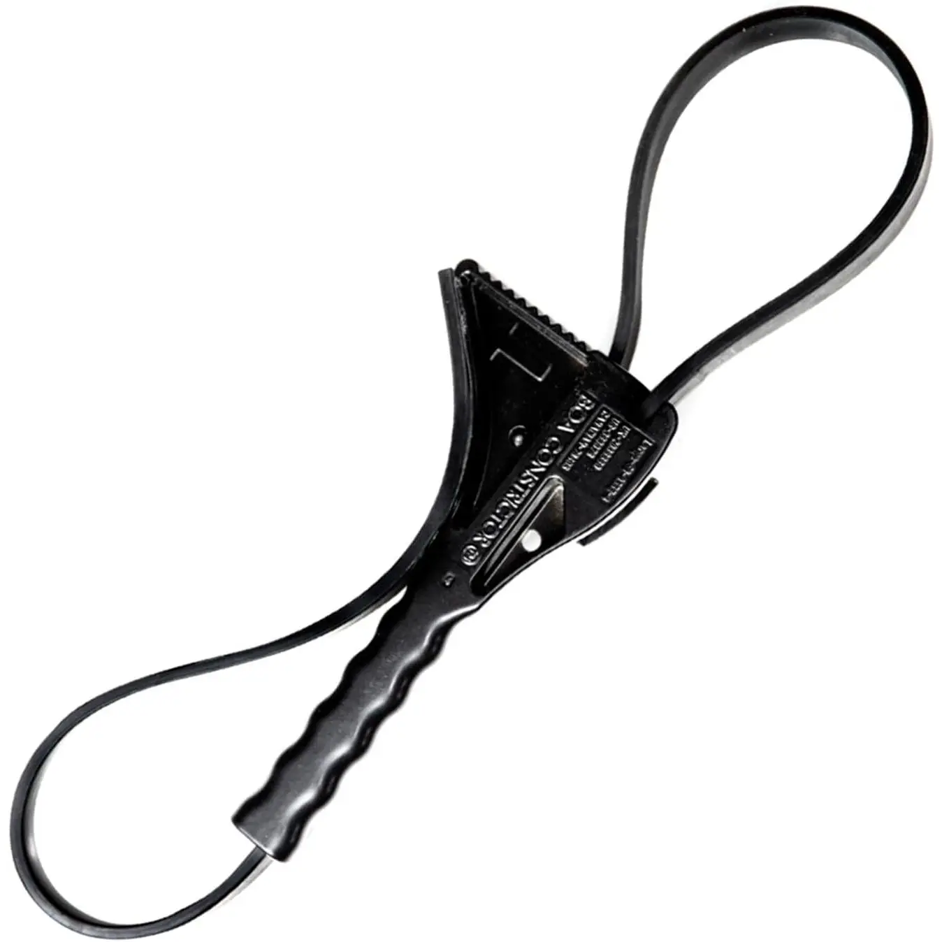 Constrictor Strap Wrench with 12" Body and 39" Strap, Black Powder Finish