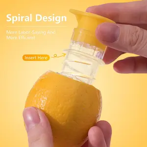 Manual Citrus Juicer Squeezer with Filter - BPA-Free, Non-Stick, Easy to Disassemble & Clean, Compact Hand Press for Lemon, Orange, Lime, Homemade Healthy Drinks & Nut Milk