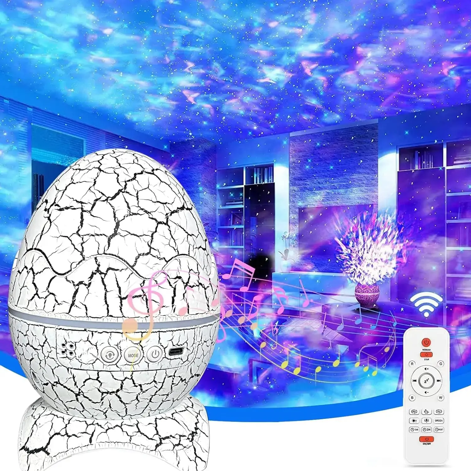 Dinosaur Egg Galaxy Projector