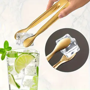 5pcs Golden Mini Serving Tongs - Elegant Stainless Steel Appetizer & Snack Servers Utensils for Weddings, Parties, and Charcuterie Trays Kitchen Kitchenware