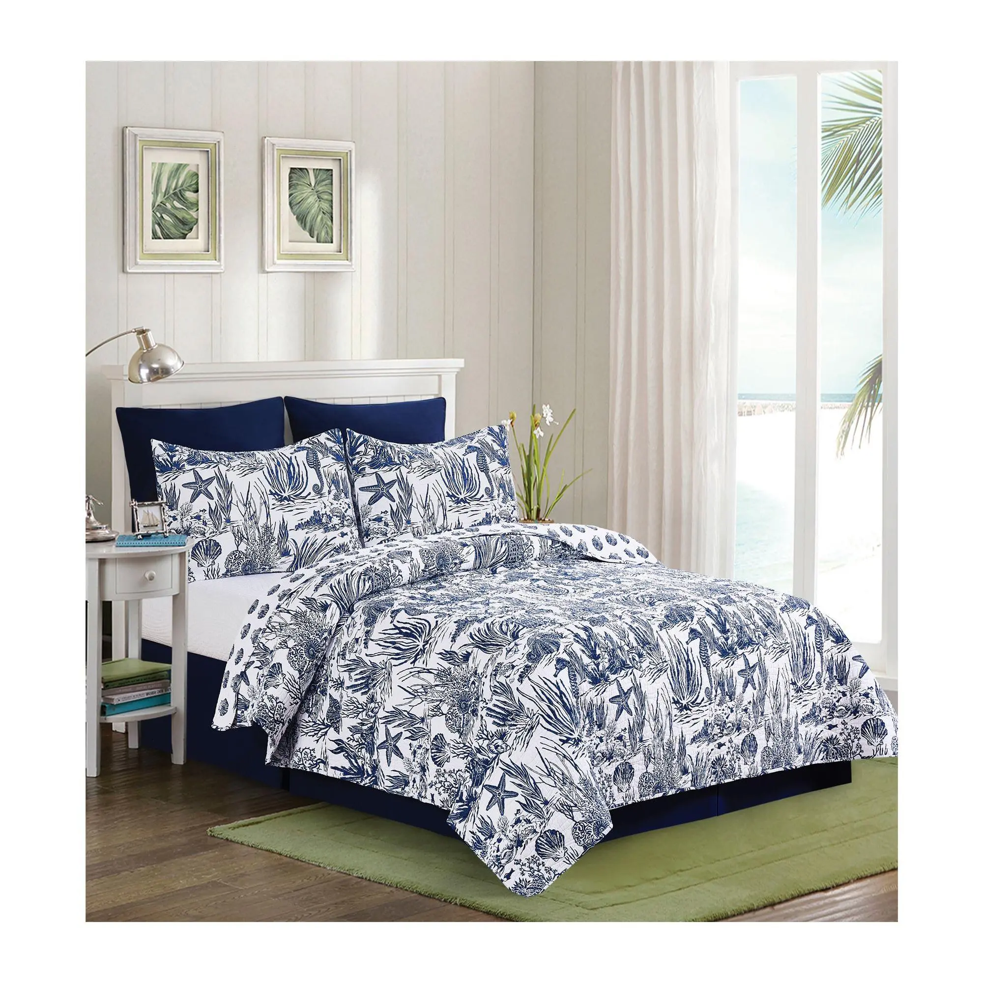 C&F Home Reef Shores 3-Piece Cotton Full/QueenQuilt Set