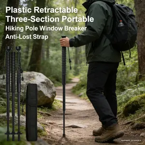 Outdoor portable multifunctional foldable lightweight hiking pole