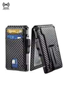 RFID Walle Luxury Men's Card Wallet Credit Card Holder Fashion Pop Up Business Bank Cardholder Wallebest gift 2026