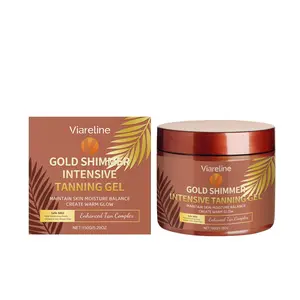 VIARELINE Intensive Tanning Gel Carrot Seed Oil Nourishing Moisturizing Mica Brightening Healthy Tan Tanning Gel Moisture Balance