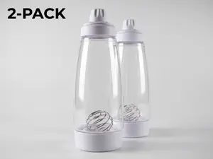 Hand-crank batter mixing bottle, batter dispenser, cream mixing pitcher, pancake mixing bottle with measurements—for quick preparation of pancakes, cakes, and batter; a simple household kitchen tool that’s easy to clean.