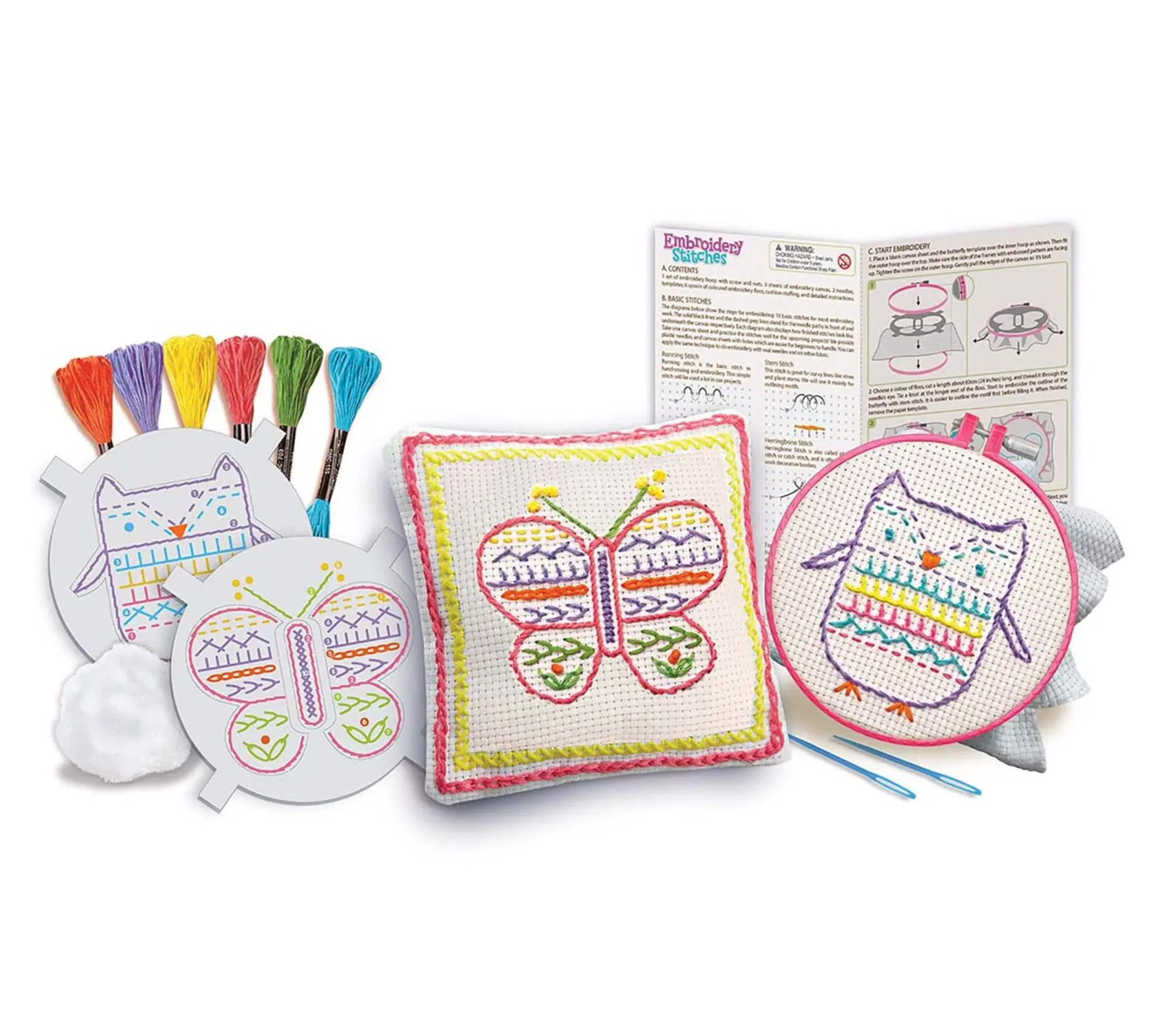 4M Easy-To-Do Embroidery Kit - Learn 10 Skills