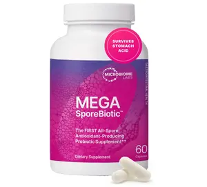 Mega Spore Biotic  for Women & Men - Spore Based  for Digestive Health - Shelf Stable & Travel-Friendly (60 Capsules)
