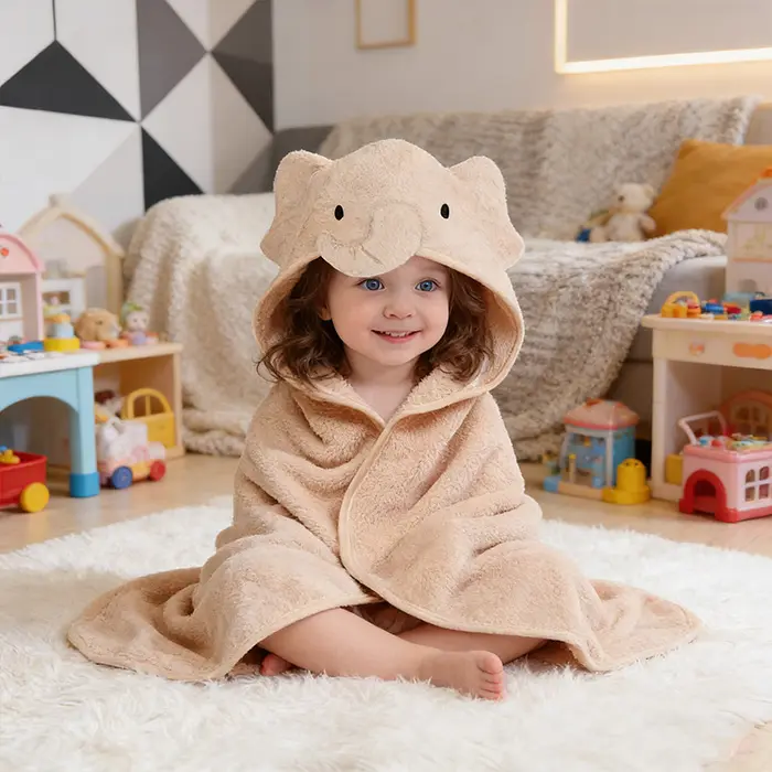Toddler Bath Towel Hooded Kids Towels Baby Bath Towels for Boy Girl 0-5 Year, 2-Pack Thick Absorbent Toddler Towels with Hood Kids Bath Towel