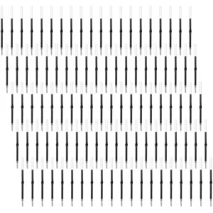 100 count Beadable Pens Refills Ballpoint Pens Refills Black Ink 1.0mm for Plastic Bead Pens Students Teacher  Office School Supplies 2.44 Inch