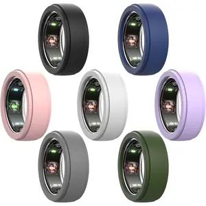 7 Pack Ring Cover Compatible for Oura Ring Gen 4/ Gen 3/Galaxy,Soft Thin Flexible  Protector for Working Out Gym Men Women