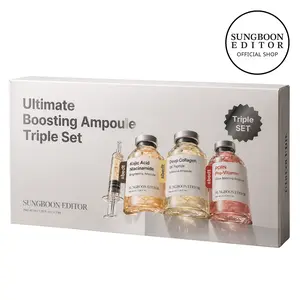 [Sungboon] Hometox Ampoule Trio | Rejuvenating Face Serum for Radient Glass Skin, Wrinkle and Fine Line Treatment, Firming, and Deep Hydration, Korean Skincare