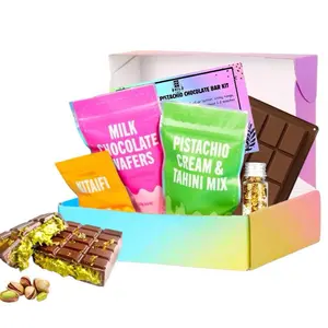 THE JUMBO DIY Viral Dubai Pistachio Knafeh Chocolate Bar Kit With Silicone Mold included (24k Gold Flakes Included)