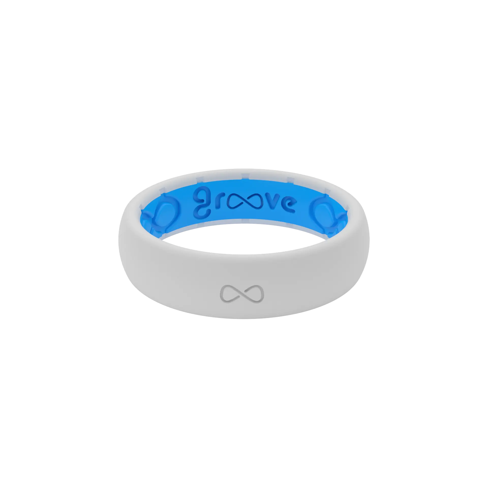Solid Snow Thin Ring