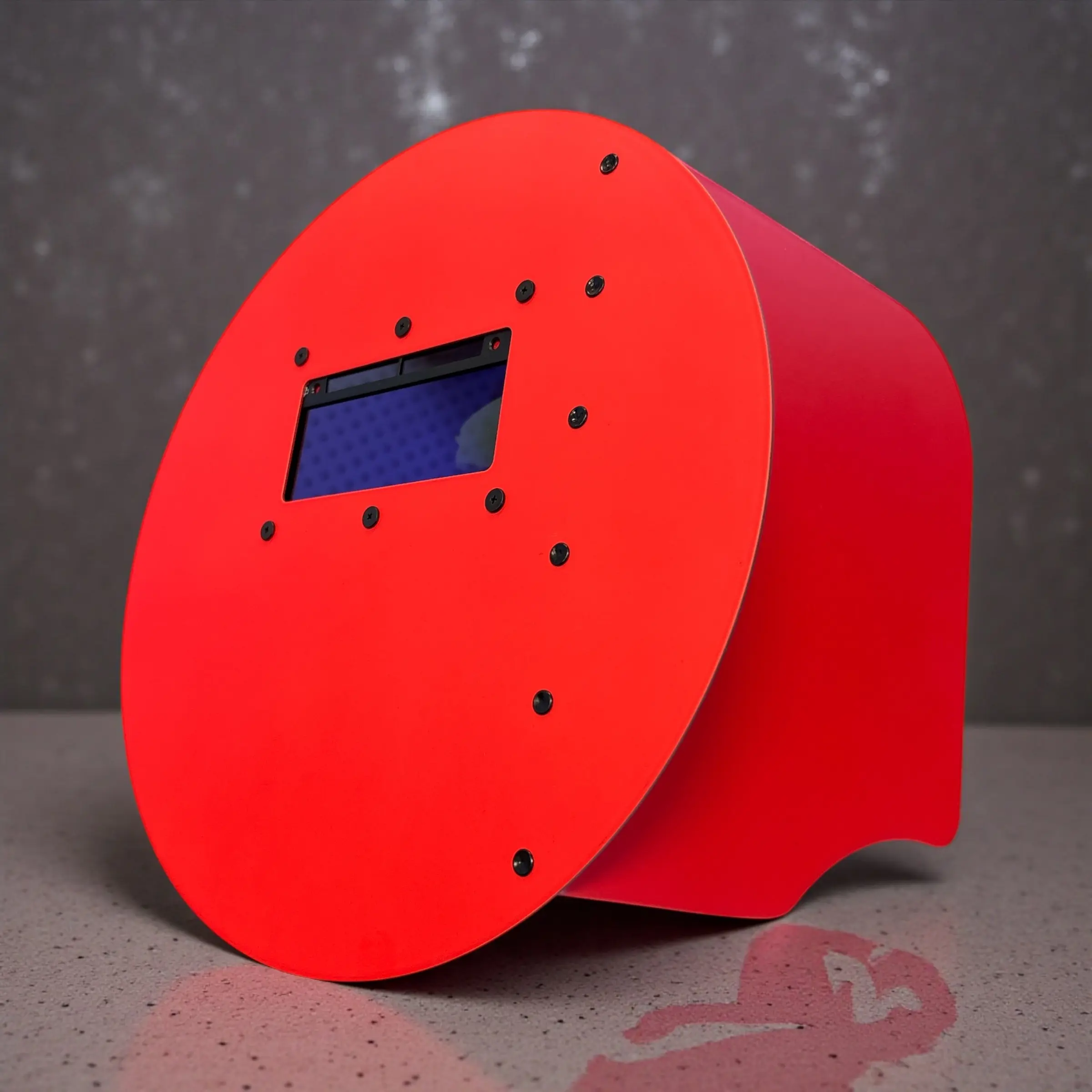 Red Front Carbon Fiber Pancake Welding Hood Weldingmask Heavy Duty