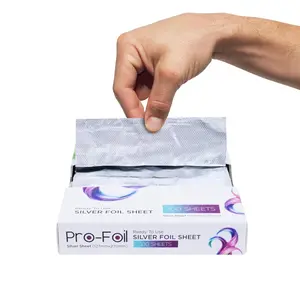 Pop Up Hair Highlighting Foils| Pre – Cut Aluminium Sheets for Bleaching, Highlighting, Color, Lightening| Ready to Use Silver Sheets| 100 Sheets Haircare