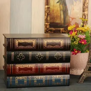 Vintage Style Wooden Bookshelf, Stackable Design with Lid, Ideal for Office Storage, Organize Items Efficiently, Durable and Aesthetic