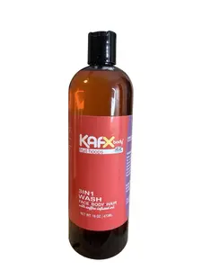 KAFX Fruit Hoops 3-IN-1 Body-Face-Hair Wash Body Care Aloe Avocado Body Wash