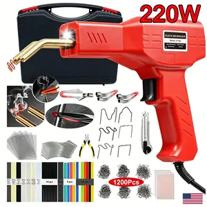 Automotive Hot Staple Welding Tool Set, 200W High Power Plastic Repair Kit, Rustproof Stainless Staples, Quick Repair ABS PP TPE Plastic for Car Bumper & Daily Items