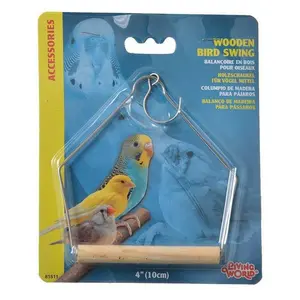 Living World Wood Perch Bird Swings