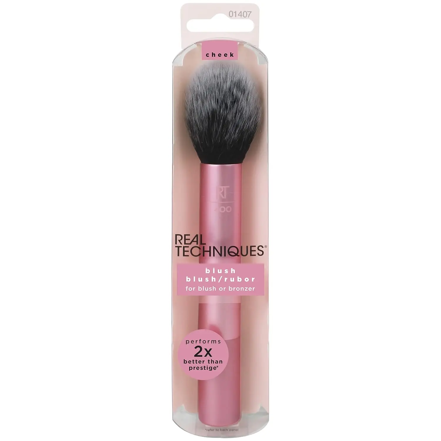 Real Techniques Ultra Plush Blush Brush – Fluffy Makeup Brush for Loose, Cream & Powder Blush, Synthetic Vegan Bristles