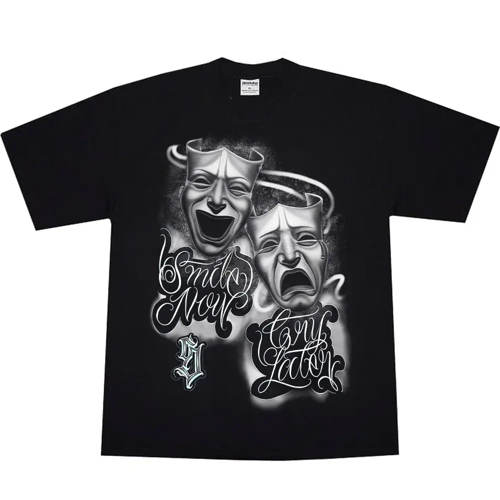 Smile Now Cry Later, Good Time Bad, Chicano Clothing, Cholo, Gangster clothes, Hoodies for men, Men's clothing, Streetwear, Lowrider, Graphic tee, Men gifts