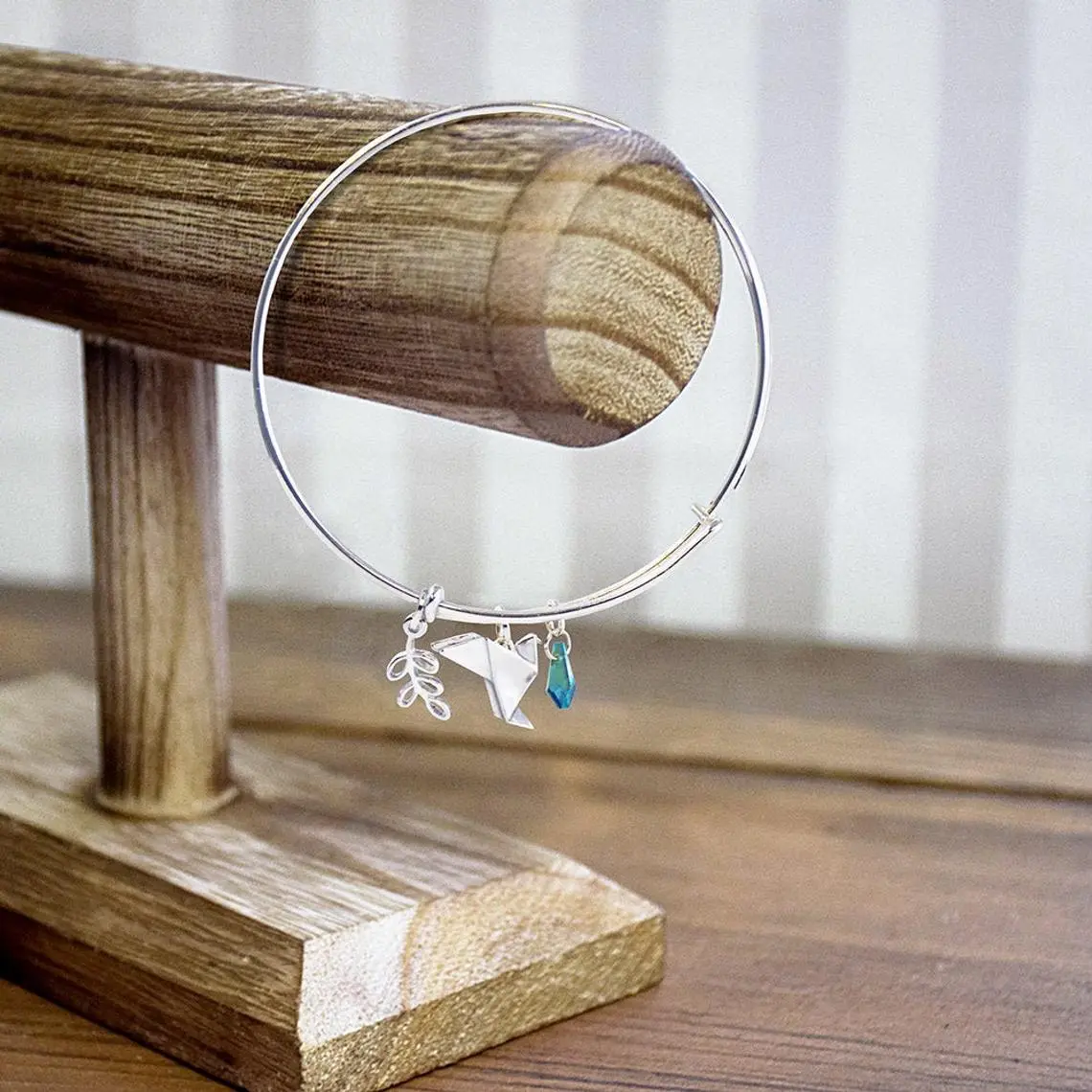 Choose Peace Dove Origami Necklace - Silver Finish