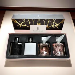 MYSTICAL Luxury Fragrance Gift Set | 4-Piece Perfume & Cologne Collection for Couples | Long Lasting Eau De Parfum Travel Spray for Men & Women (30ml x 4)
