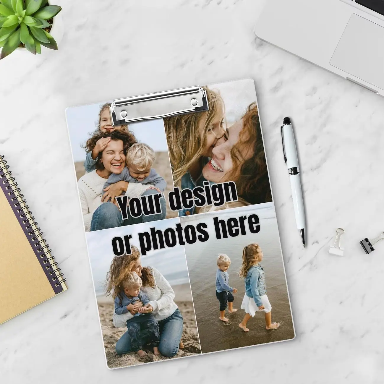 Personalized Acrylic Clipboard: Custom Photo/Text Design - Teacher/Nurse Gift