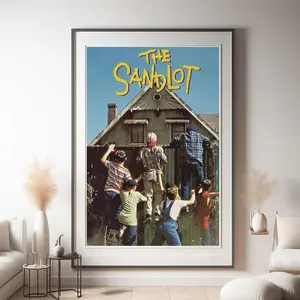 The Sandlot Movie Poster Print, Classic Baseball Film Wall Art, Nostalgic 90s Cinema Decor for Bedroom, Office, or Home Theater, Gift for Movie Fans