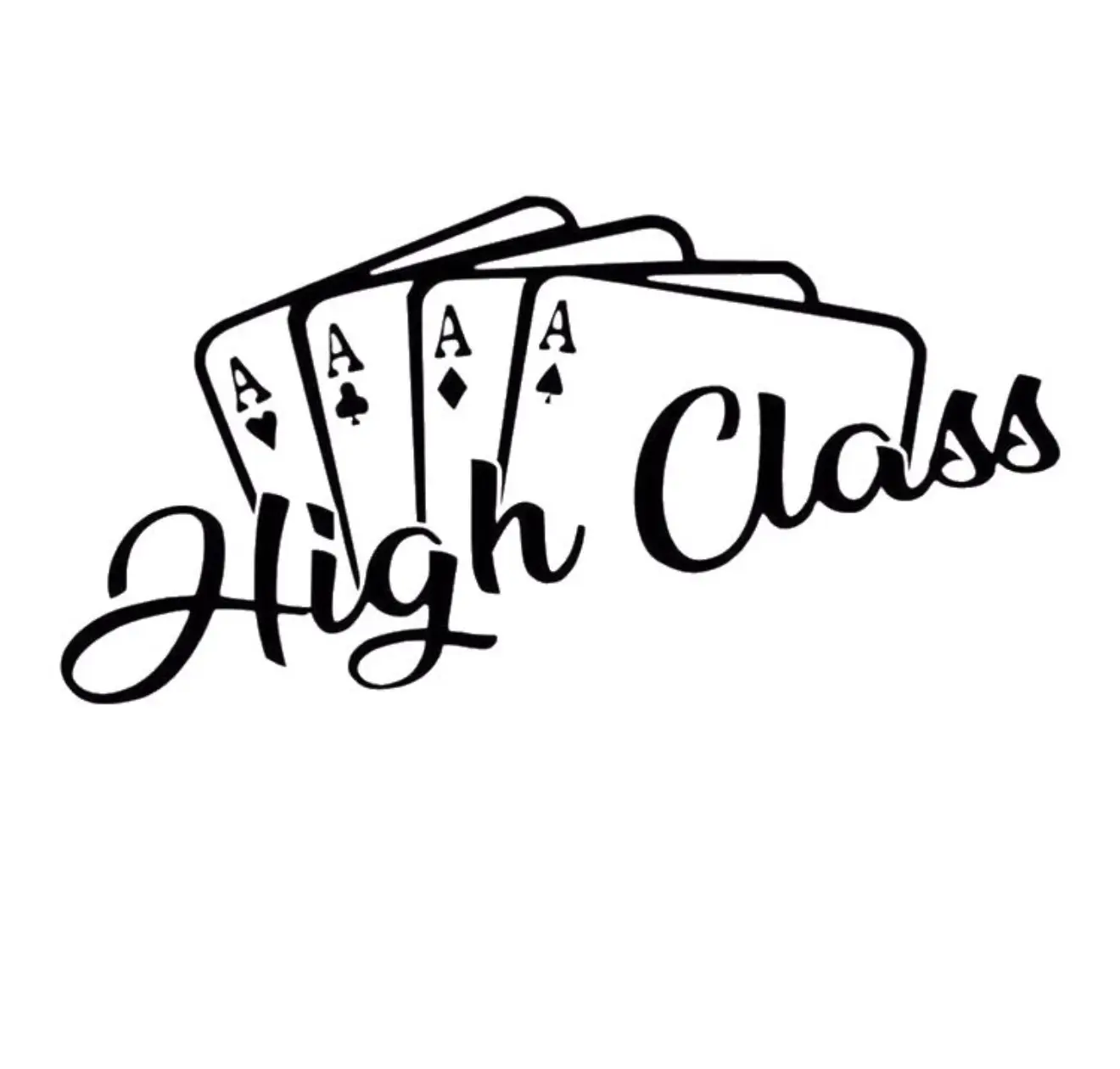 High Class Aces Sticker Decal