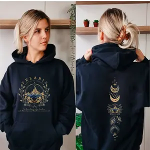 Acotar Velaris Hoodie Feyre Archeron Rhysand High Lord Night Court Tee Sjm Shirt Velaris Tee Sjm Gift Casual Long Sleeve Pocket Pullover Hoodie Unisex Eco-friendly