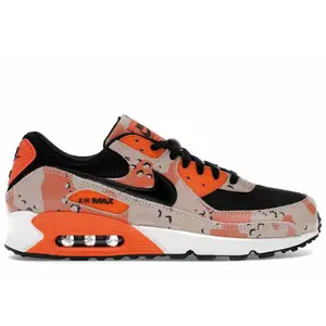 Nike Men's Air Max 90 Premium Bio Beige Safety Orange Camo, from StockX