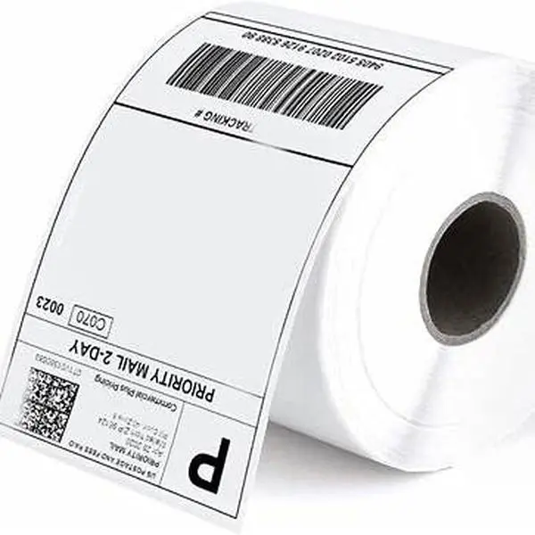 450 4x6 Thermal Shipping Labels, Fanfold Direct Thermal Label Paper for Zebra & Rollo Printers, Self Adhesive 4x6 Mailing Postage Labels for USPS UPS FedEx, Compatible with Shipping Platforms